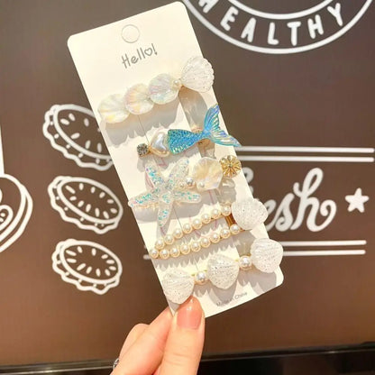 Shell Starfish Hair Clips for Cute Mermaid-Inspired Styles