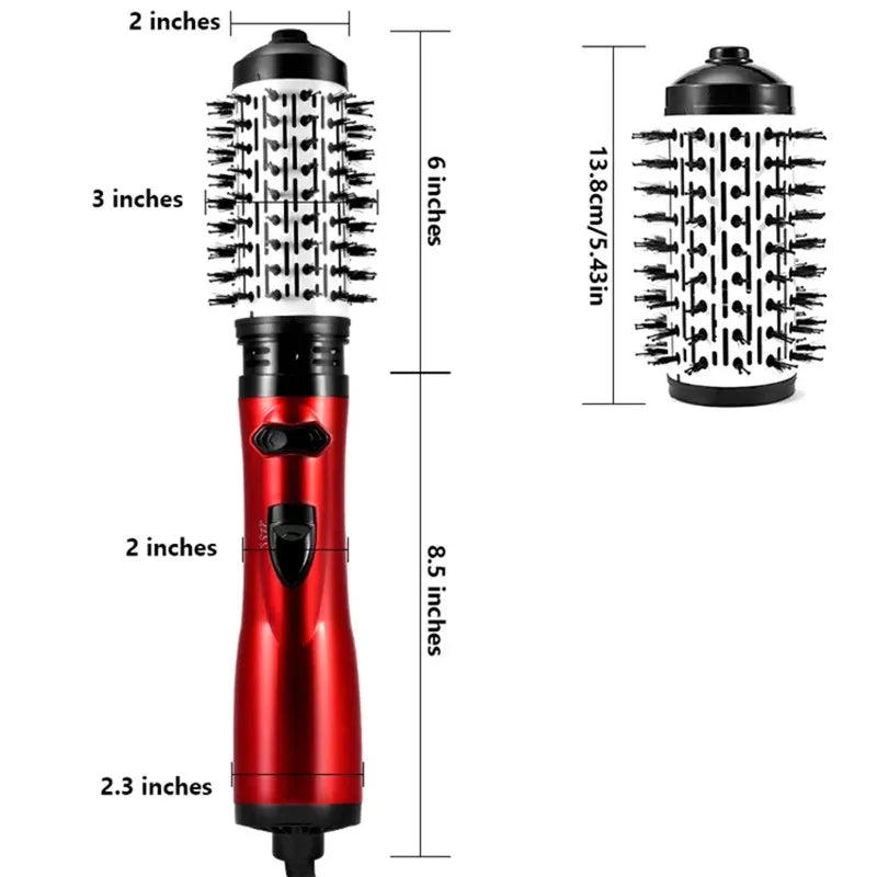 KentDO™ 2-in-1 Rotating Hot Air Brush & Hair Dryer