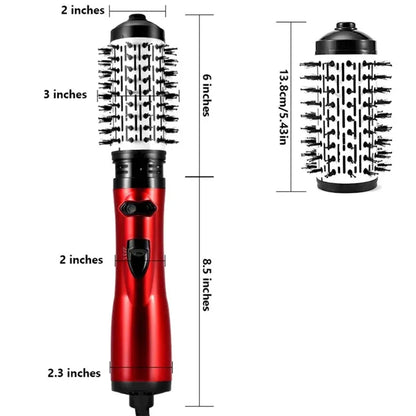 KentDO™ 2-in-1 Rotating Hot Air Brush & Hair Dryer