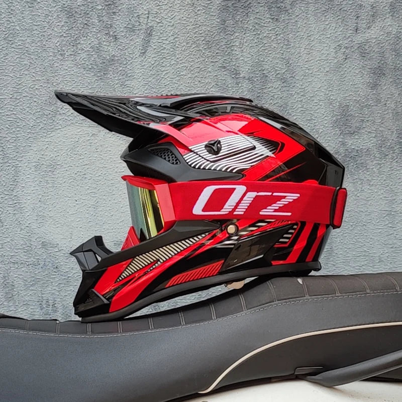 Full Face Motorcycle Helmet for Offroad Racing Safety