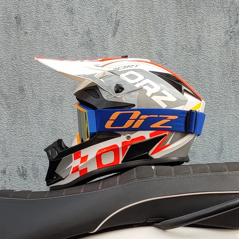 Full Face Motorcycle Helmet for Offroad Racing Safety