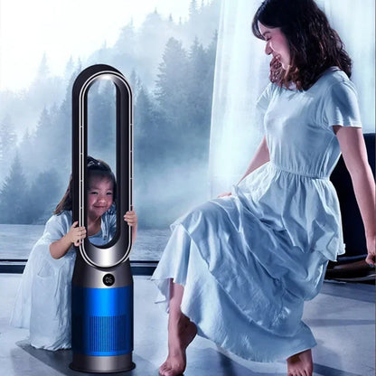 Bladeless Tower Fan 42-Inch | Quiet Cooling & Heat for Homes