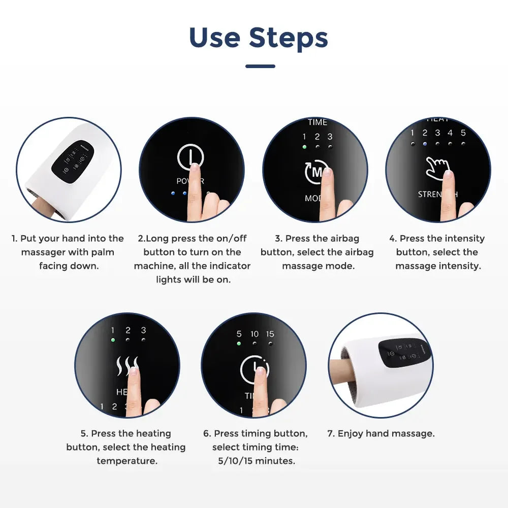 KentDO™ Wireless Hand Massager – Relieve Pain & Relax Deeply