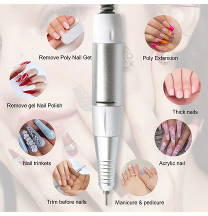 KentDO™ Electric Nail Drill Pen – 35,000RPM Pro Precision