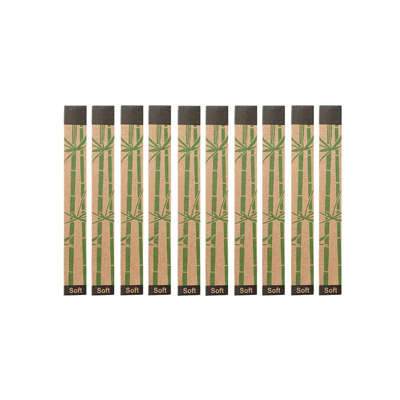 KentDO™ Bamboo Toothbrush Set – Eco-Friendly 10-Pack