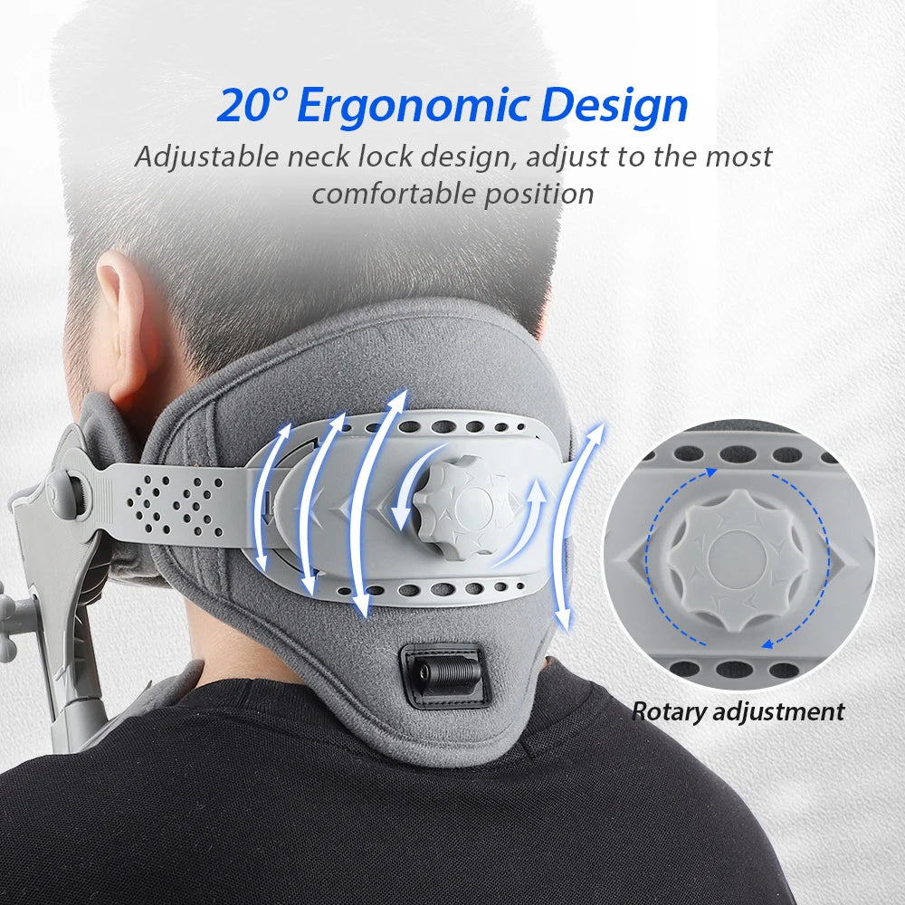 Neck Cervical Traction Collar with Heat for Pain Relief
