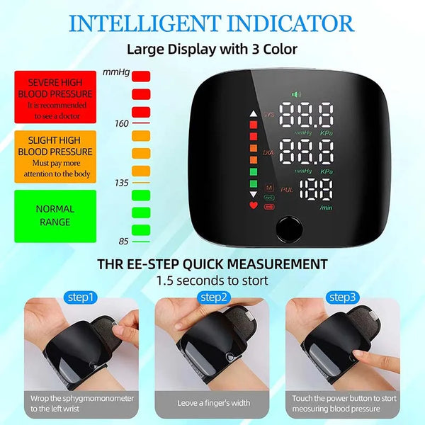Customer review wrist blood pressure monitor small wrists