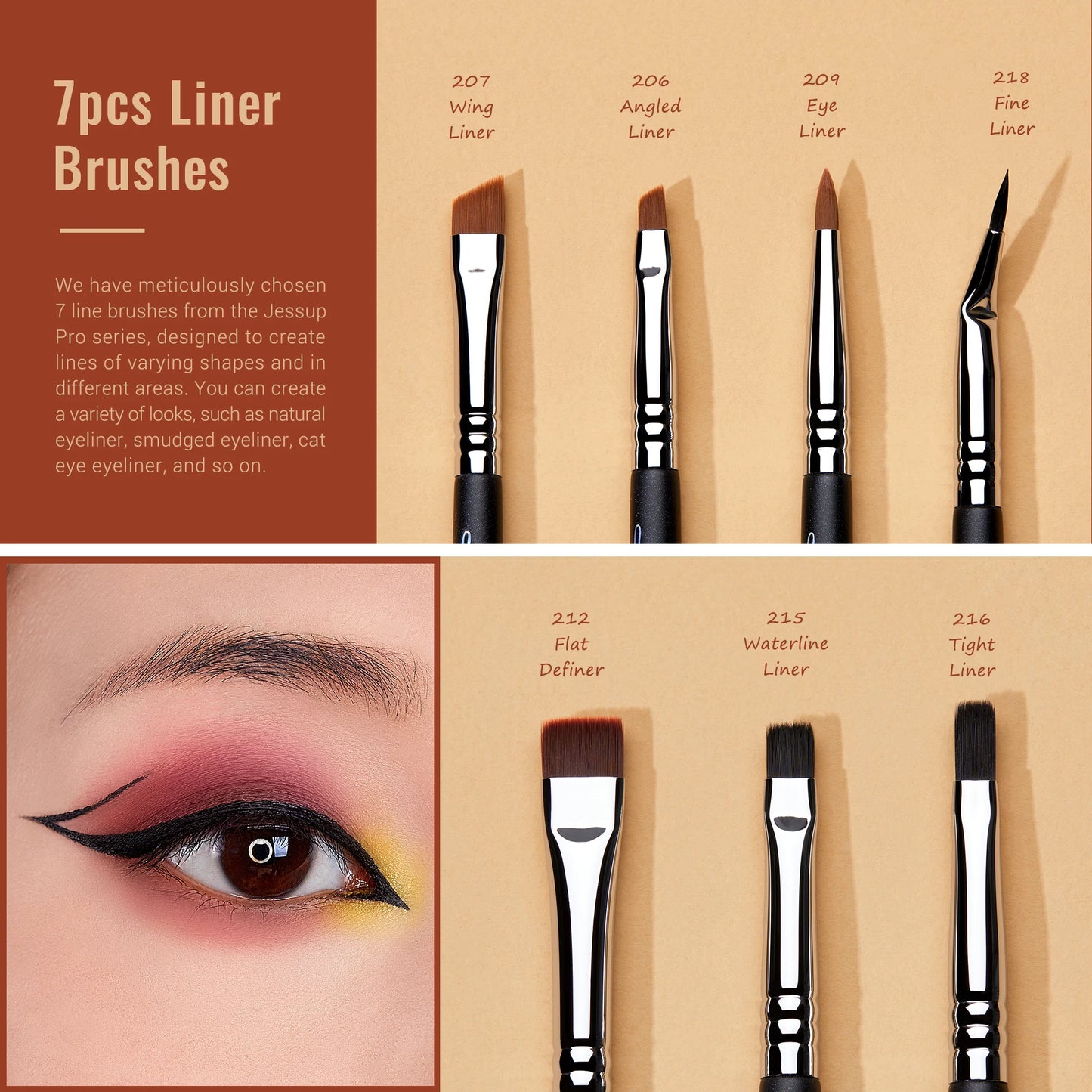 28pcs Eye Makeup Brushes Set – Professional Precision Kit