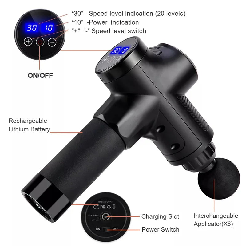 Fascial Massage Gun – Deep Tissue Pain Relief & Recovery