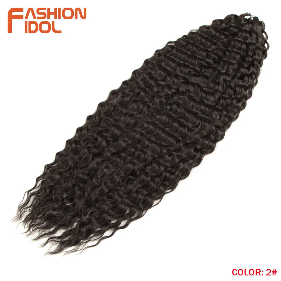 KentDO™ Water Wave Crochet Hair – Soft, Natural Curls 22"