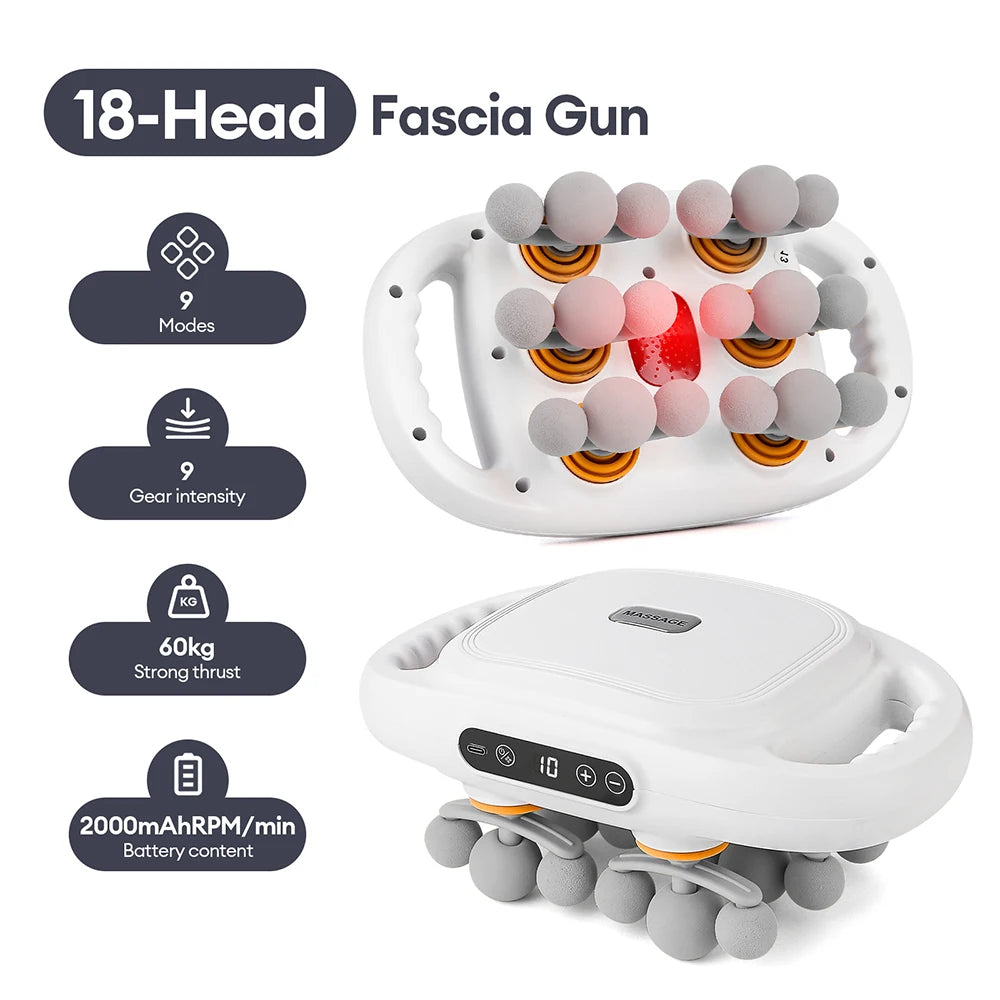 KentDO™ 42-Head Fascia Massage Gun – Deep Muscle Relief
